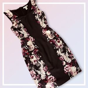 Black Floral Dress. Size 6